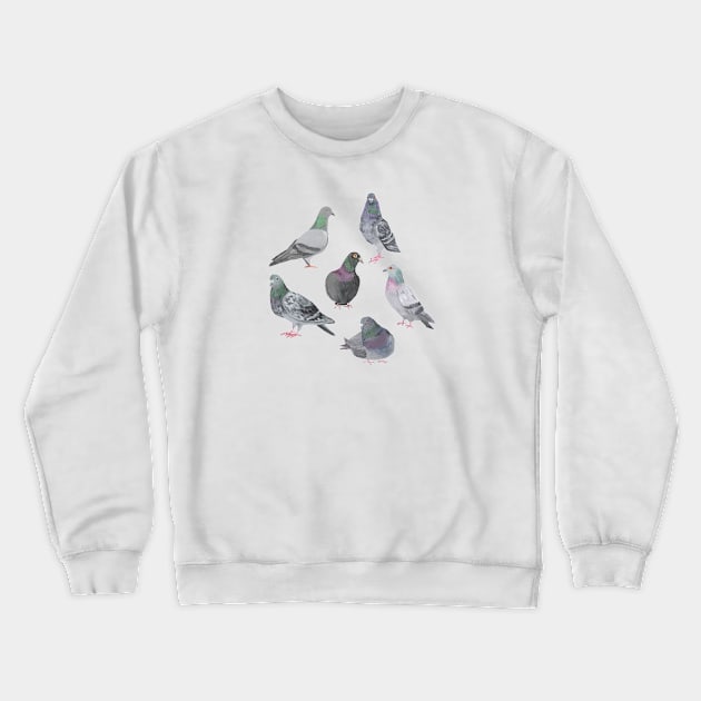 Pigeon Party Crewneck Sweatshirt by Das Brooklyn